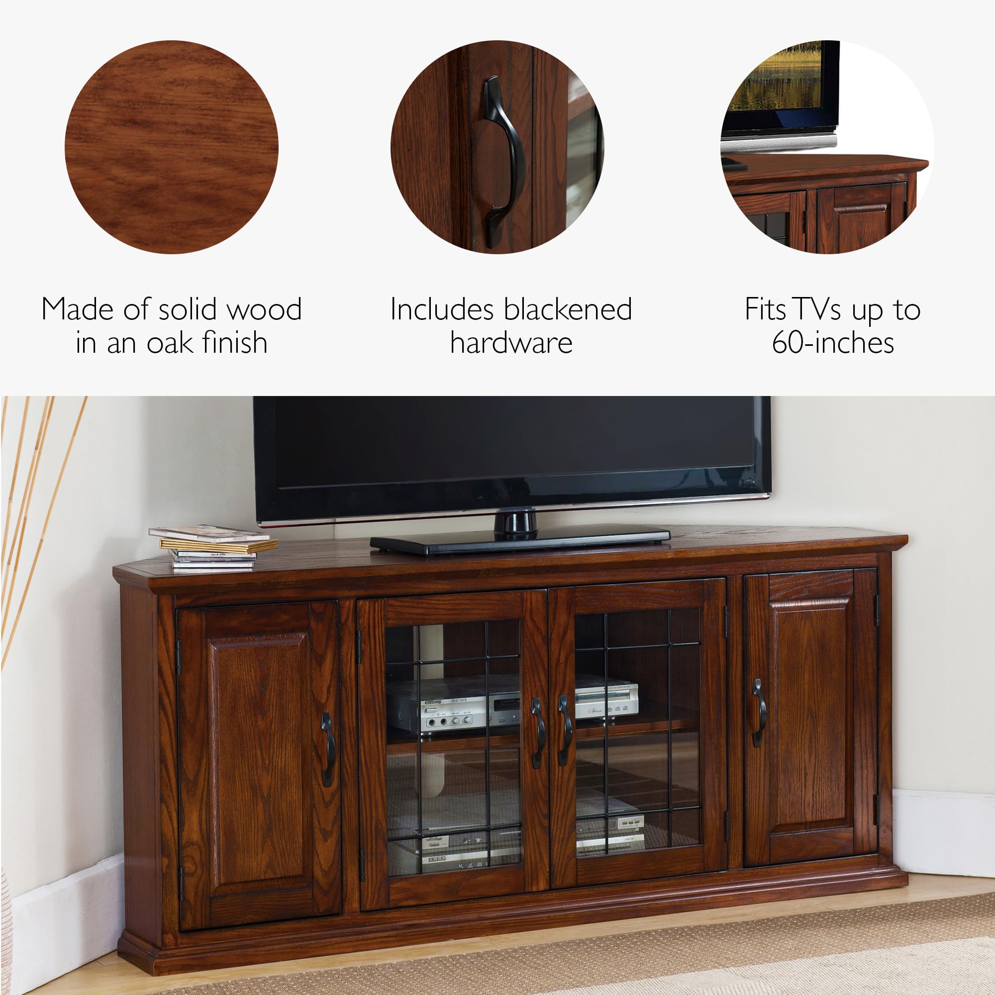 Amazon.com: Leick Home Corner TV Stand, 56